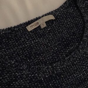 Maje top silver and blue 💙✨